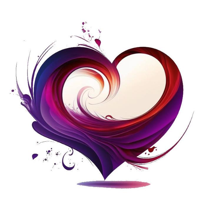 Stylized purple and red heart | relationship counseling for individuals