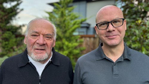 Justin Pere and his father Peter Pere