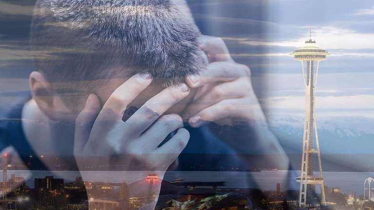 Man in seattle struggling with mental health