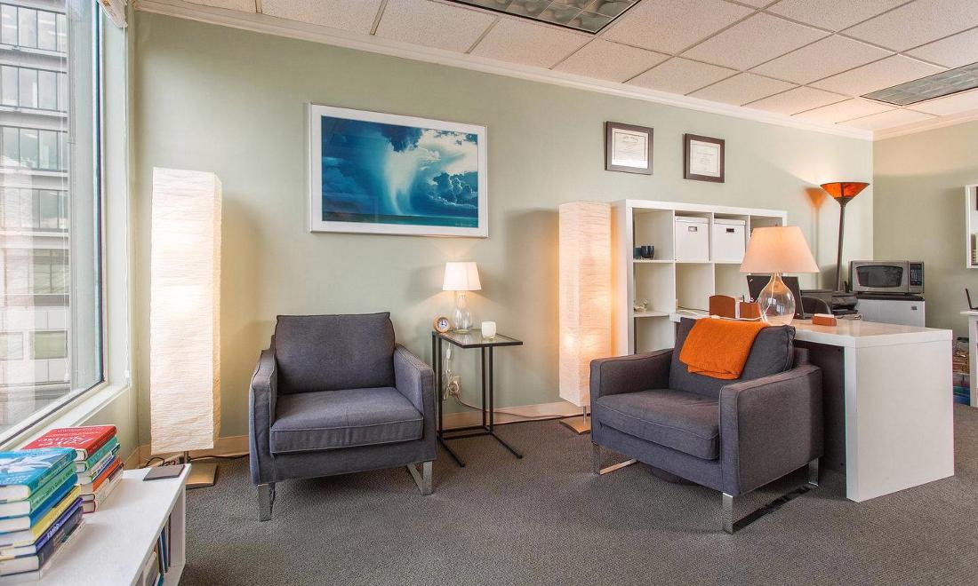 Client Chair in Seattle therapy Office | individual counseling seattle