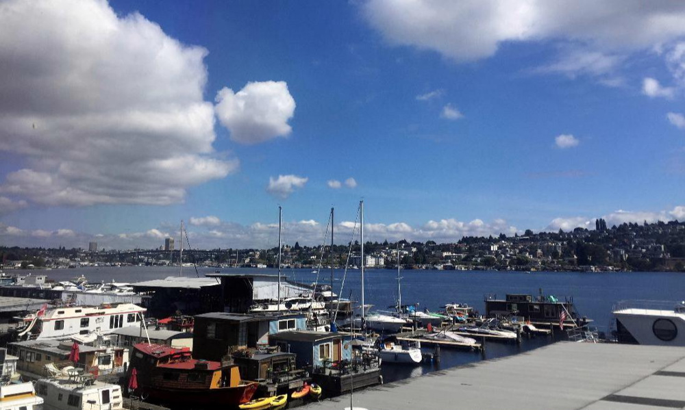 Lake Union waterfront view from Clarity Counseling Seattle